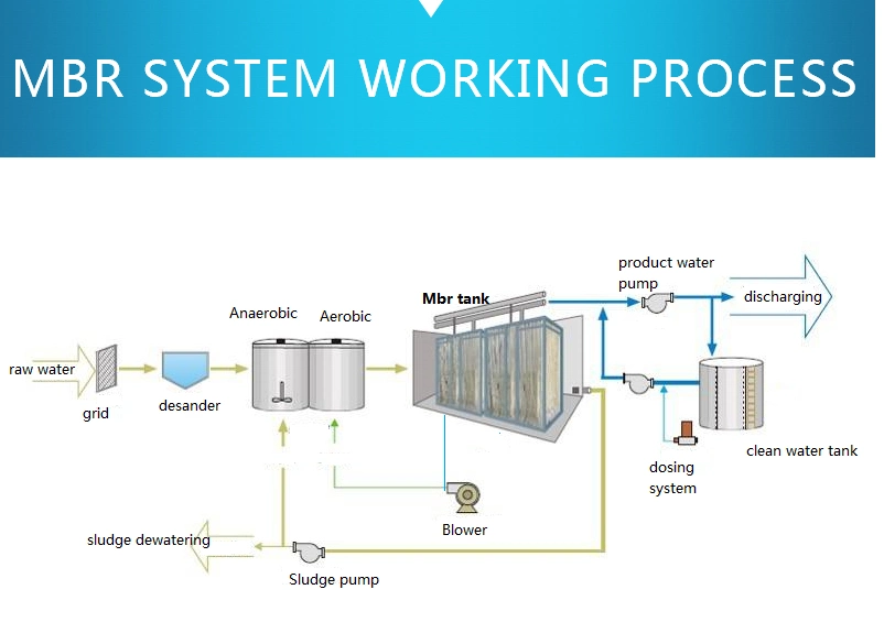 Immersed Mbr Membrane System for Food and Beverage Wastewater Treatment