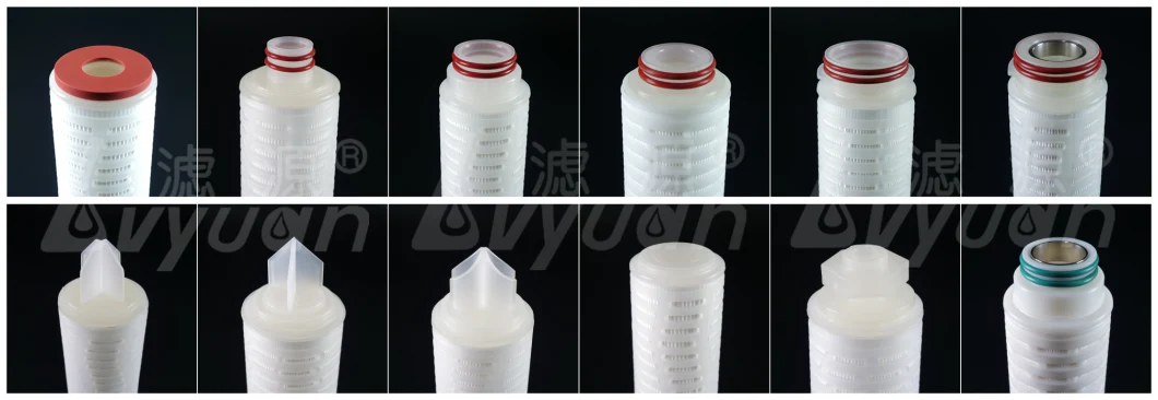 PVDF/PTFE/Pes/Nylon/PP Pleated Membrane Filter for Pre Filtration and Final Filtration