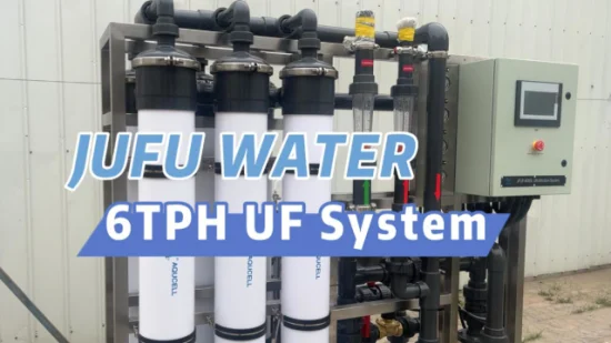 6 tph UF-Wasseraufbereitungsanlage, Ultrafiltrationssystem für die Reinigung von Flusswasser und Brunnenwasser