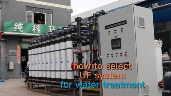 50 m3/H Ultrafiltration (UF) Wasseraufbereitungssysteme Filtration für die Industrie